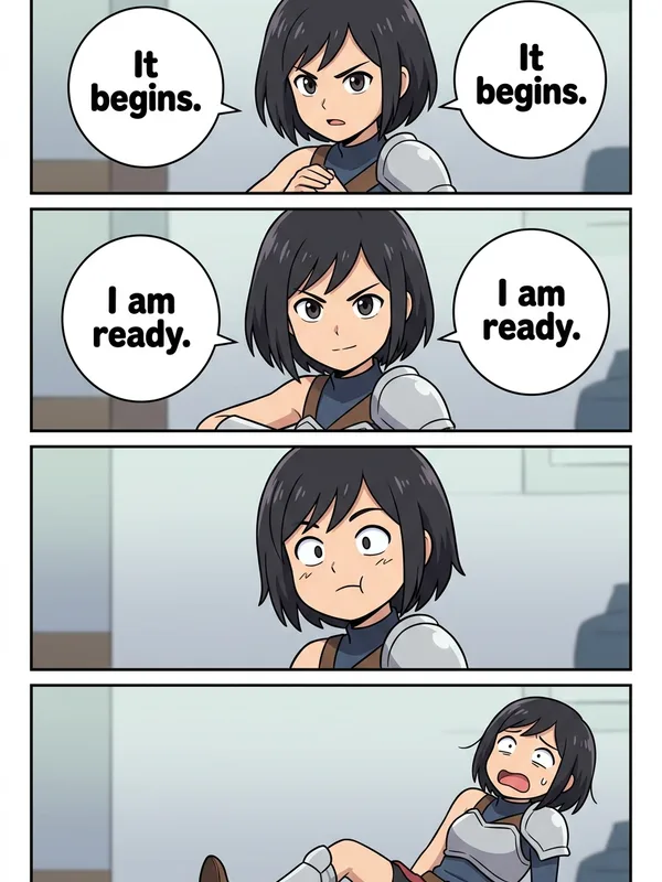 4-Koma Strip — AI comic art style by Comistitch